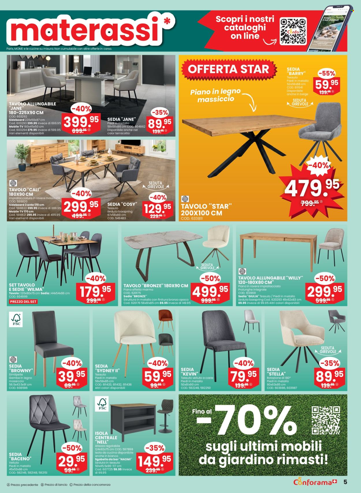 Volantino Conforama - 5.8.2026 - 25.8.2026. Pagina 5. Pagina 5