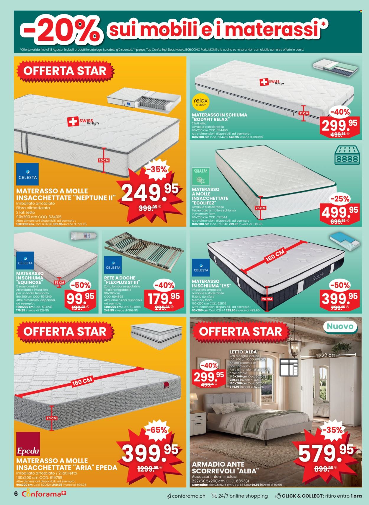 Volantino Conforama - 5.8.2026 - 25.8.2026. Pagina 6. Pagina 6
