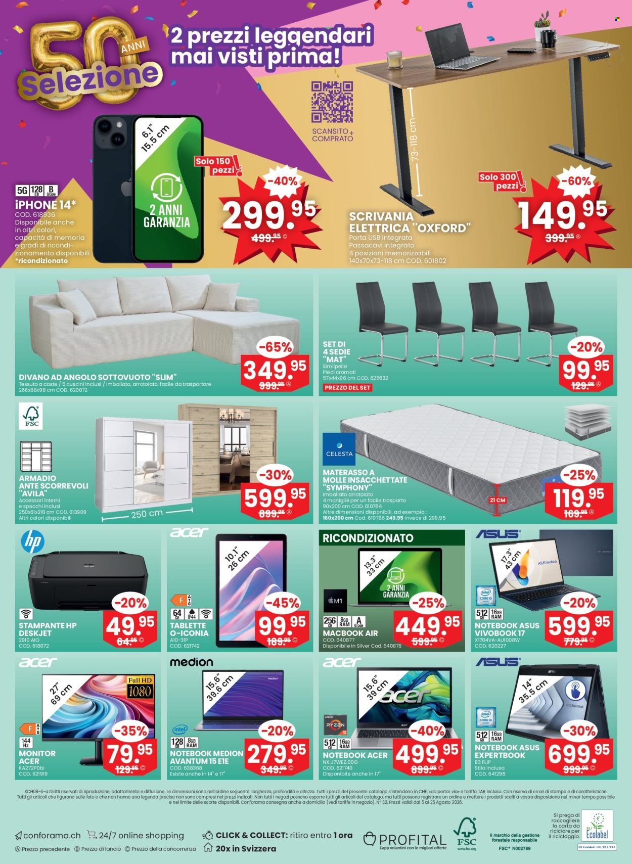 Volantino Conforama - 5.8.2026 - 25.8.2026. Pagina 16. Pagina 16