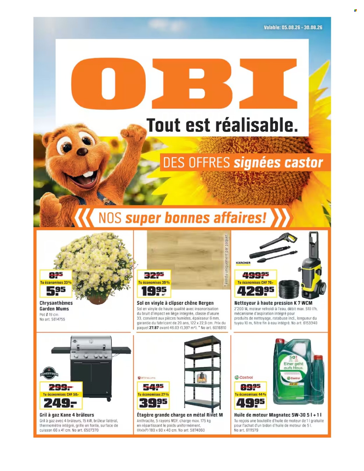 Volantino OBI - 5.8.2026 - 30.8.2026. Pagina 1. Pagina 1