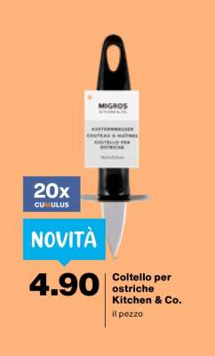 Coltello per ostriche Kitchen & Co.