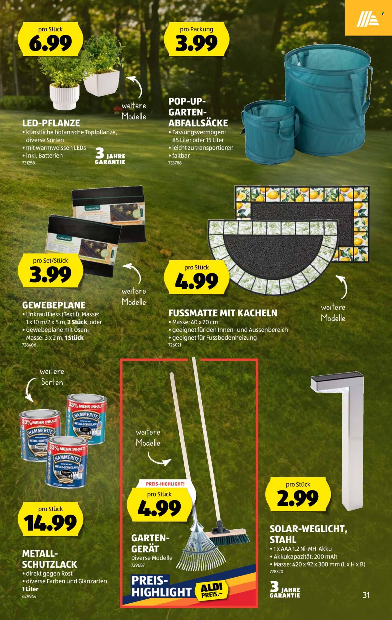 Volantino Aldi - 13.8.2026 - 19.8.2026. Pagina 31. Pagina 31