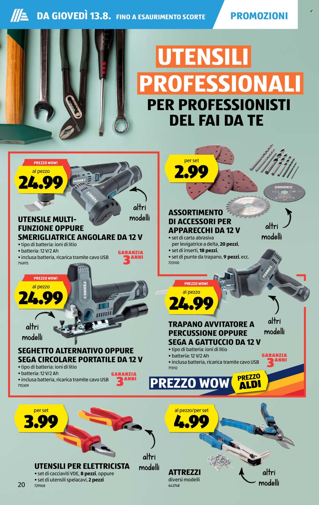 Volantino Aldi - 13.8.2026 - 19.8.2026. Pagina 20. Pagina 20