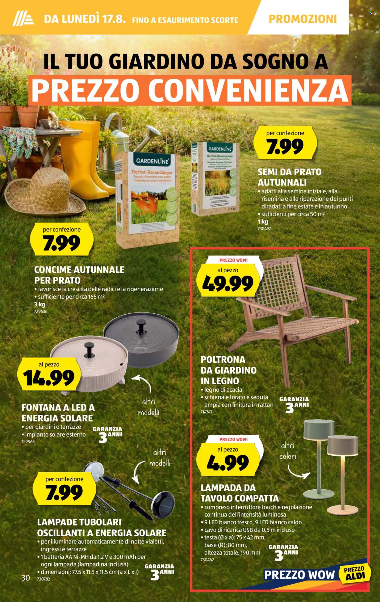 Volantino Aldi - 13.8.2026 - 19.8.2026. Pagina 30. Pagina 30