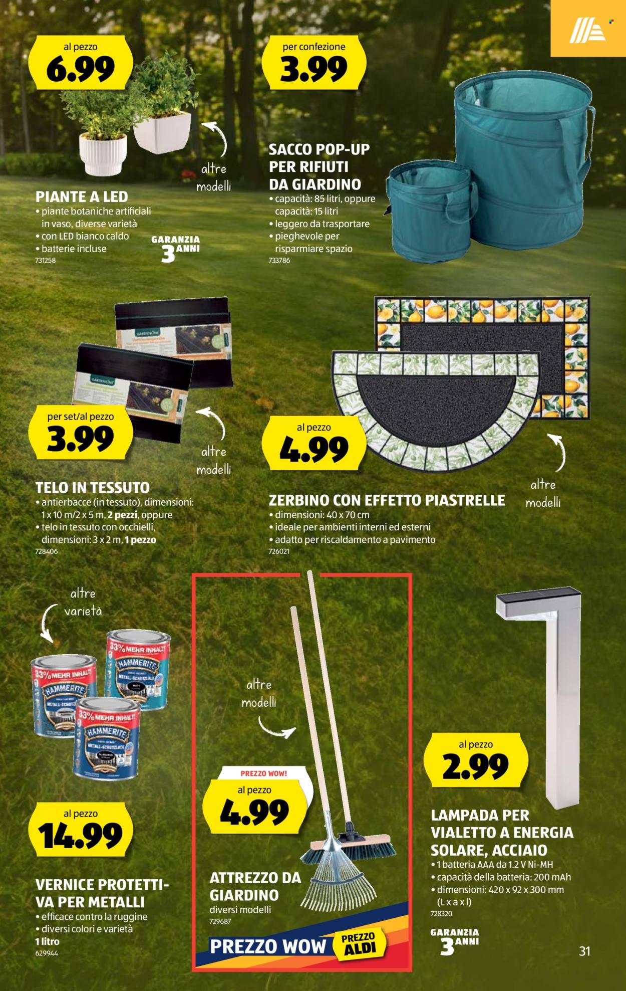 Volantino Aldi - 13.8.2026 - 19.8.2026. Pagina 31. Pagina 31