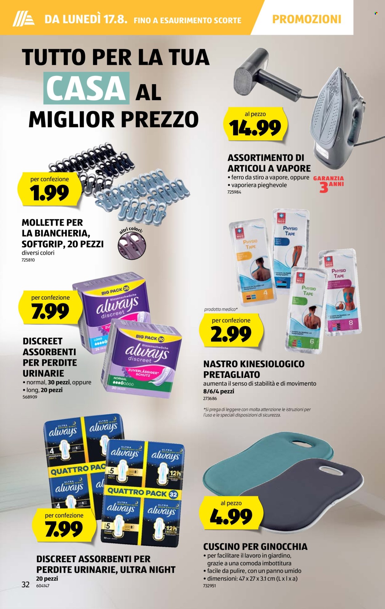 Volantino Aldi - 13.8.2026 - 19.8.2026. Pagina 32. Pagina 32