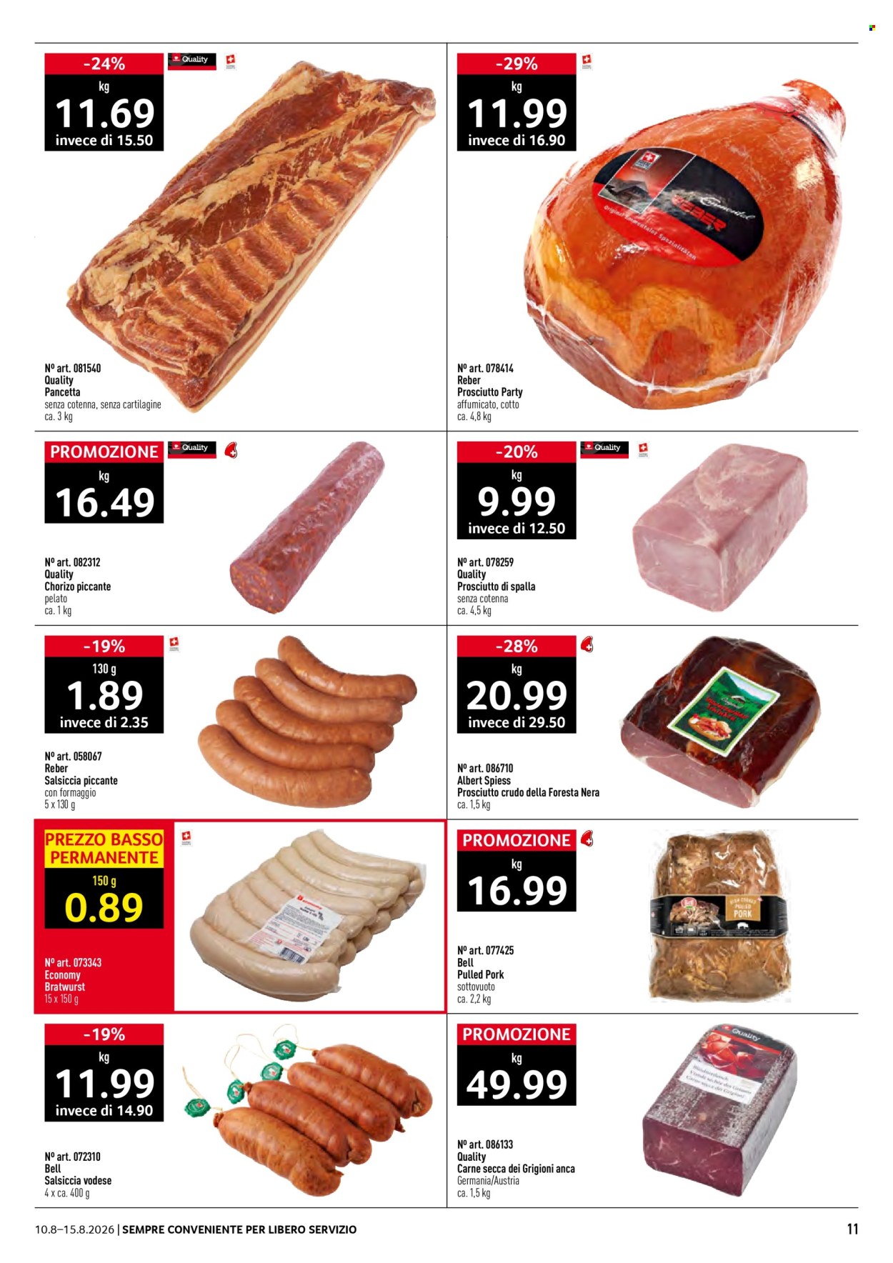 Volantino Prodega - 10.8.2026 - 15.8.2026. Pagina 11. Pagina 11