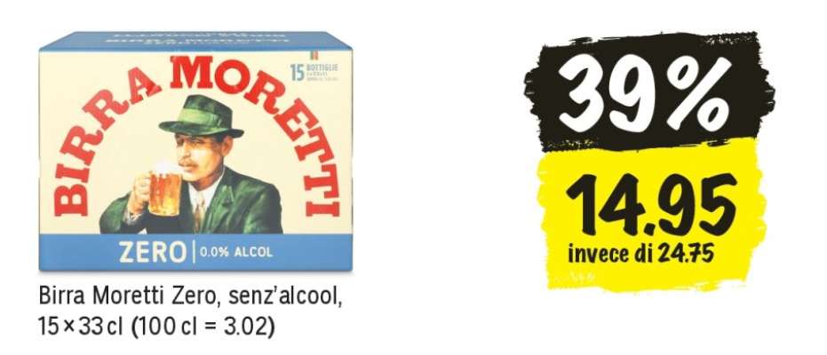 BIRRA MORETTI ZERO