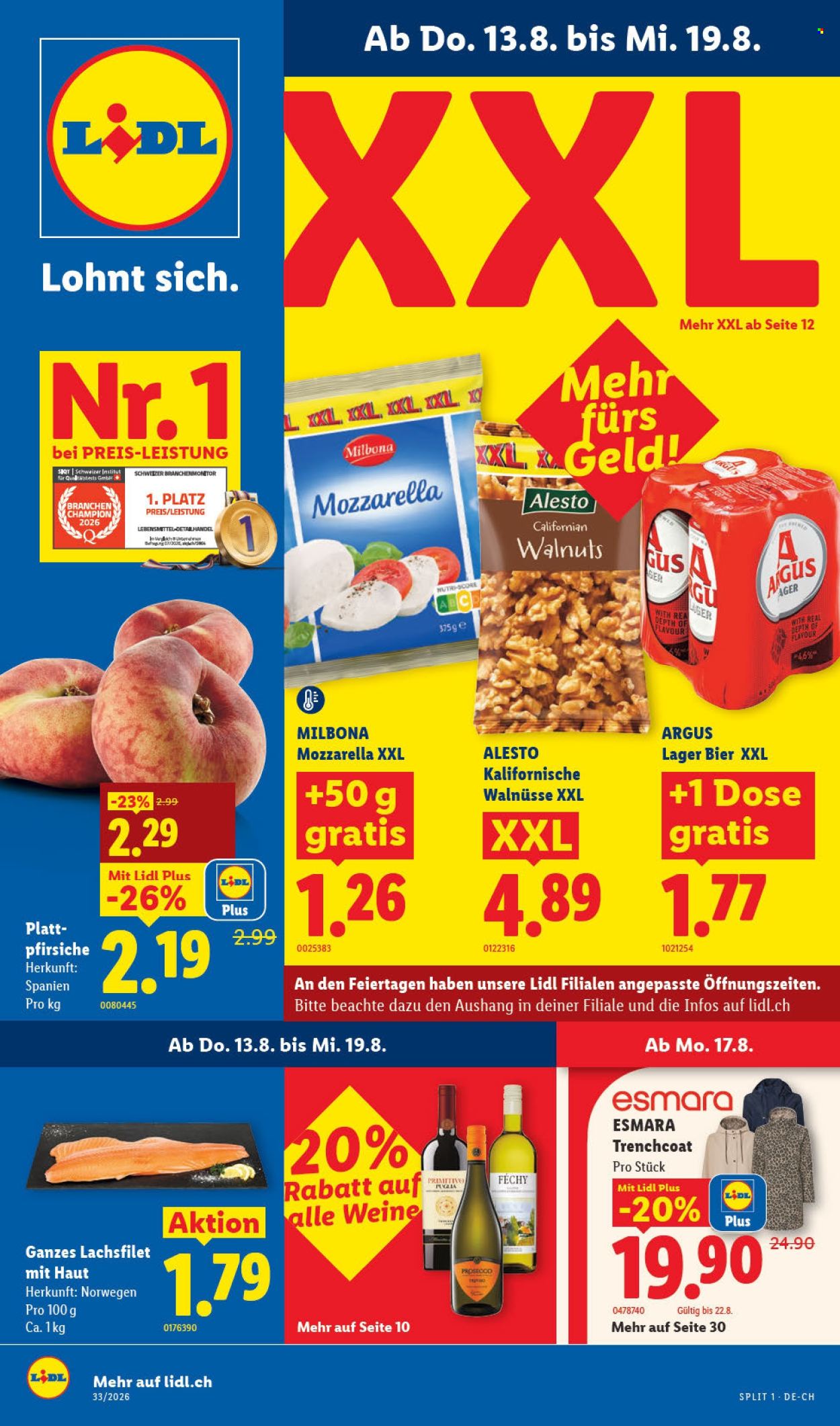 Volantino Lidl - 13.8.2026 - 19.8.2026. Pagina 1. Pagina 1