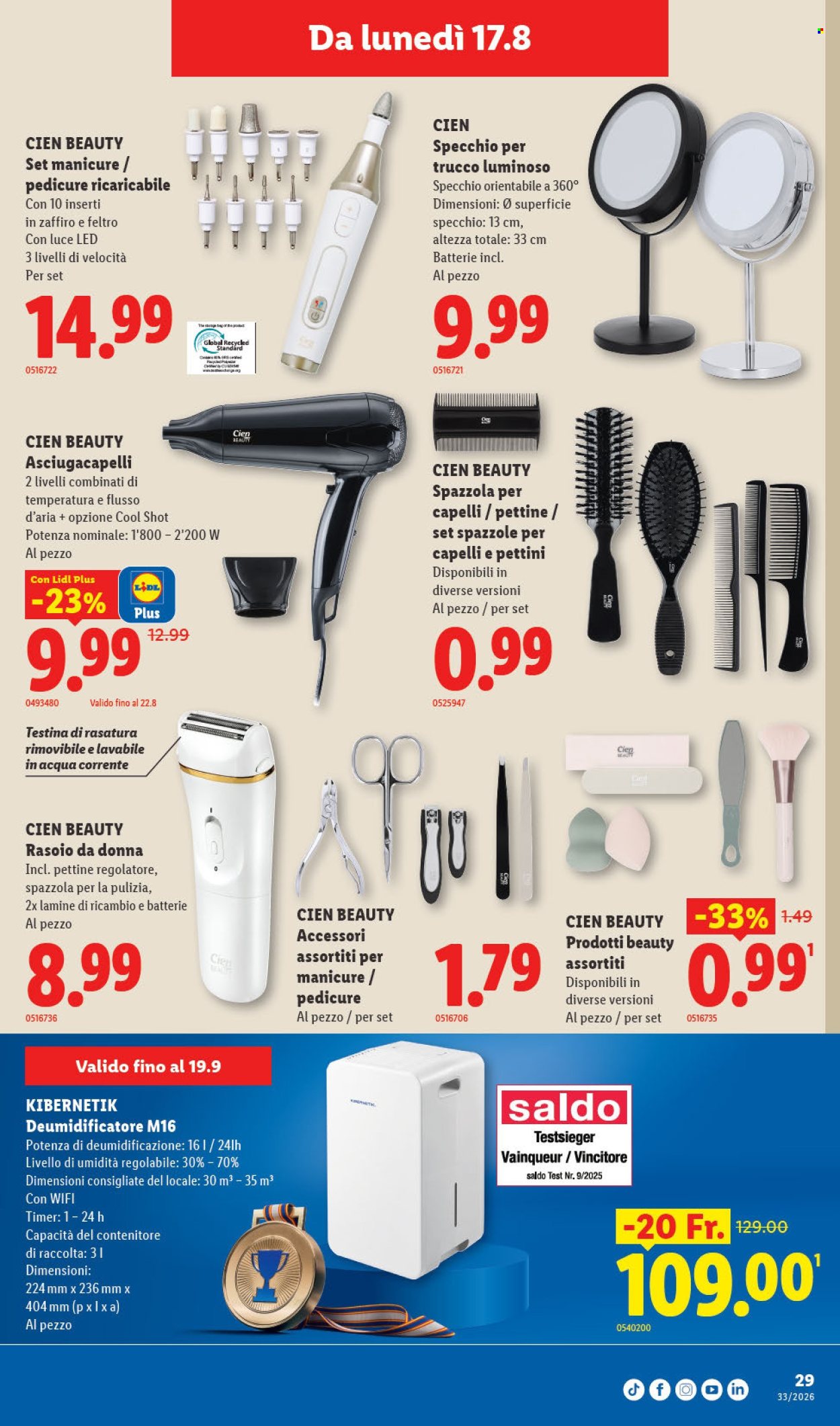 Volantino Lidl - 13.8.2026 - 19.8.2026. Pagina 33. Pagina 33