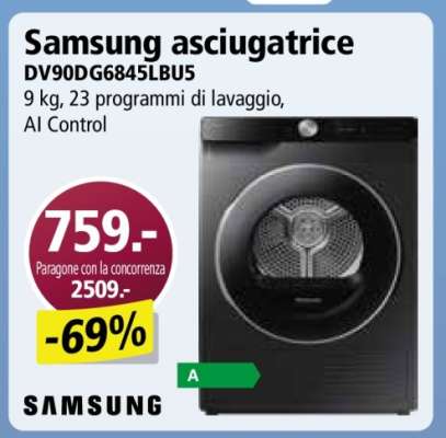 Samsung asciugatrice