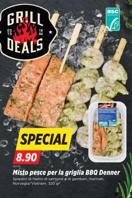 Misto pesce per la griglia BBQ Denner