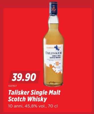 Talisker Single Malt Scotch Whisky
