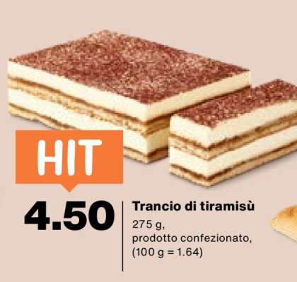 Trancio di tiramisù