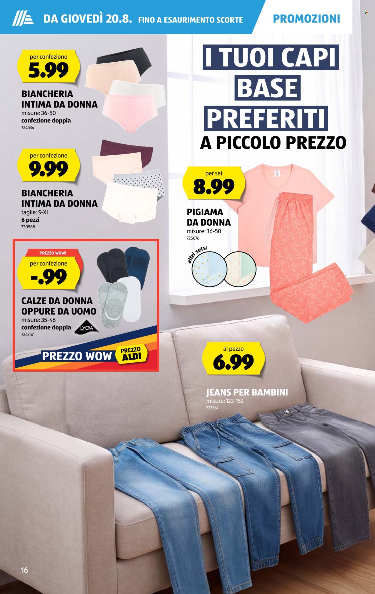 Volantino Aldi - 20.8.2026 - 26.8.2026. Pagina 16. Pagina 16