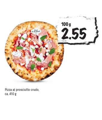 Pizza al prosciutto crudo