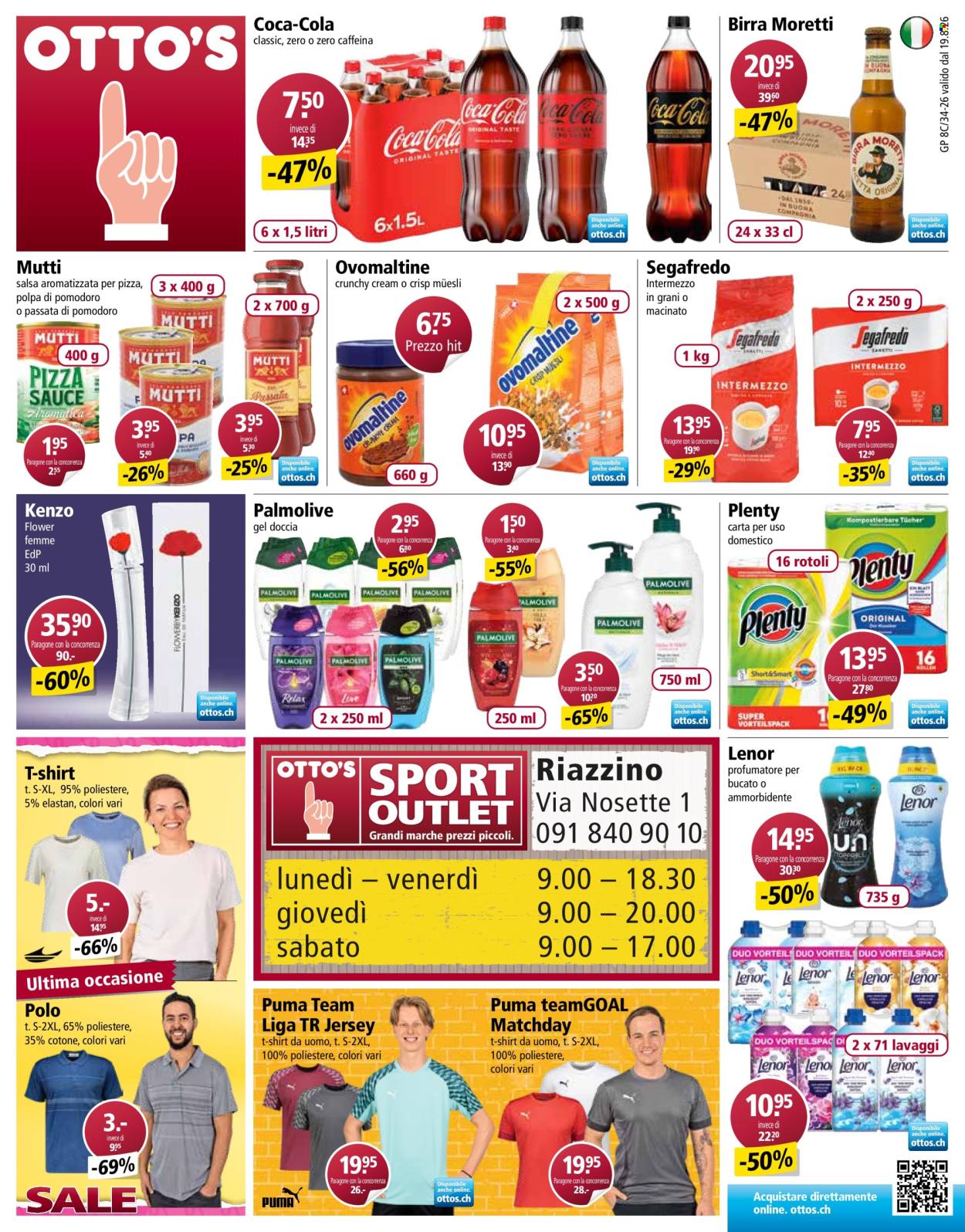 Volantino Otto's - 19.8.2026 - 24.8.2026. Pagina 1. Pagina 1