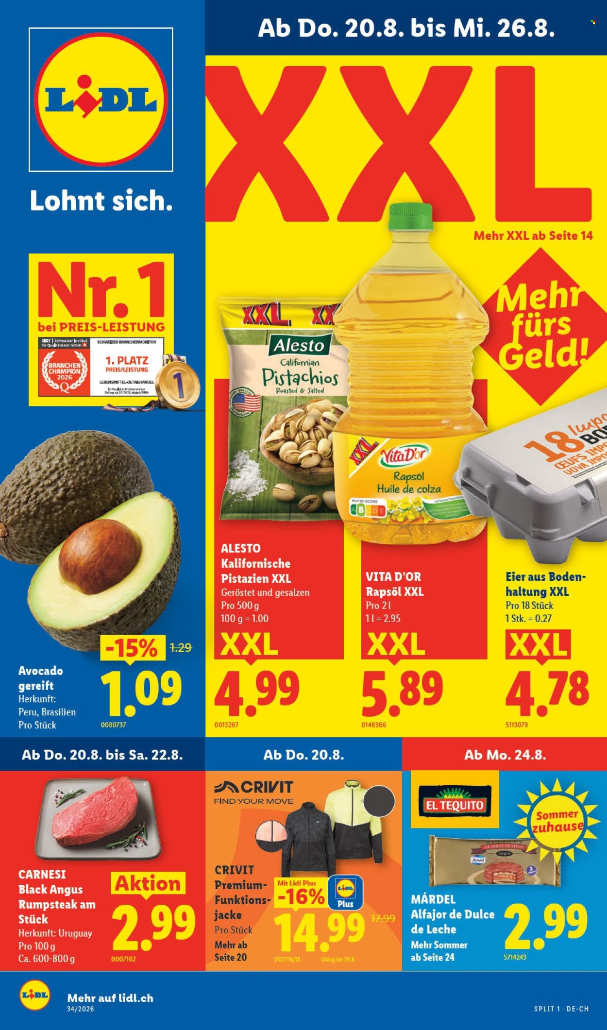 Volantino Lidl - 20.8.2026 - 26.8.2026. Pagina 1. Pagina 1