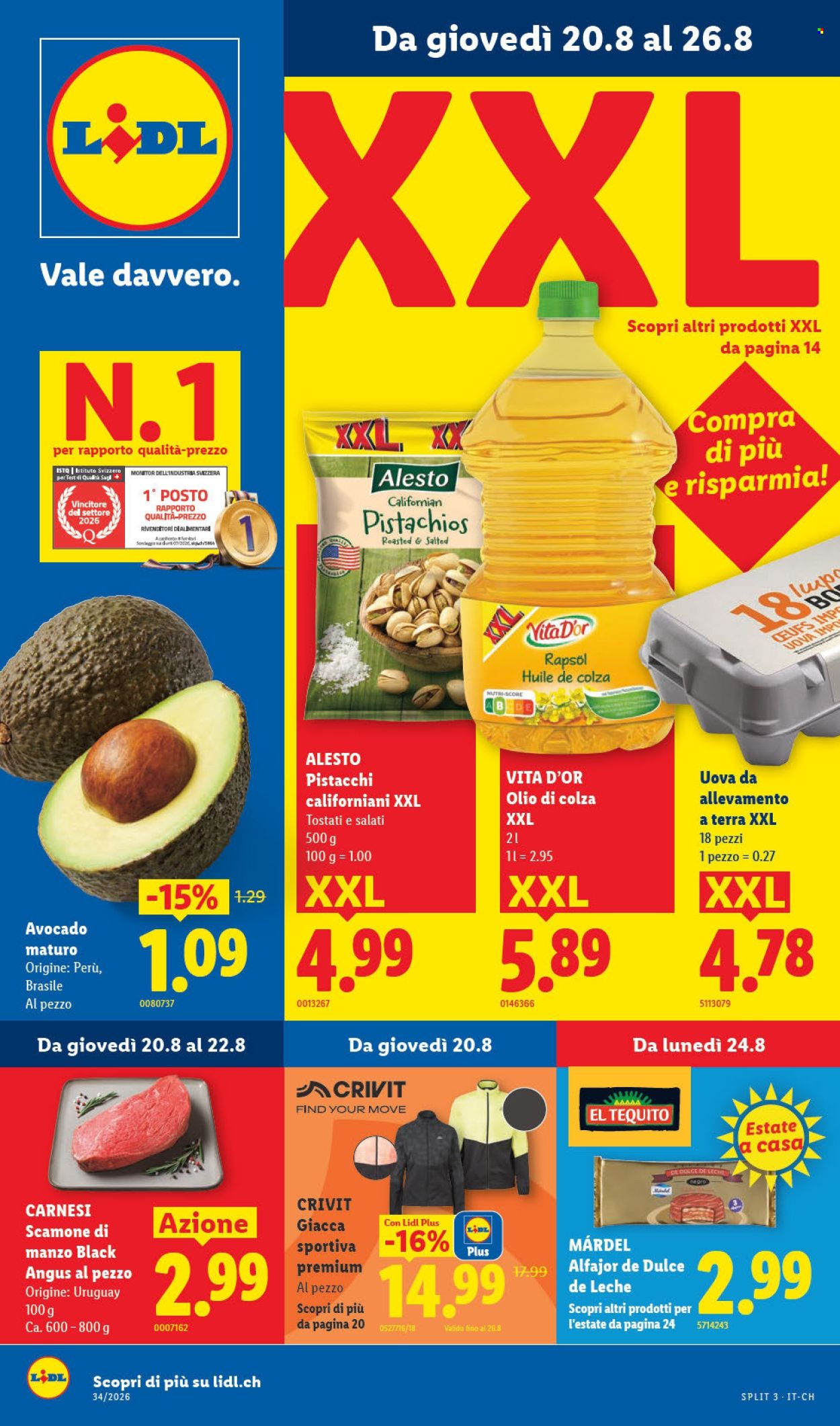 Volantino Lidl - 20.8.2026 - 26.8.2026. Pagina 1. Pagina 1