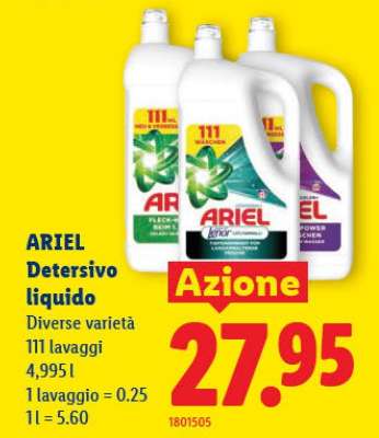 ARIEL DETERSIVO LIQUIDO