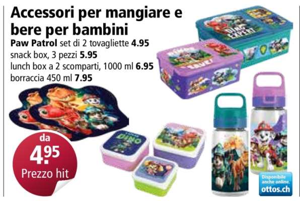 Paw Patrol set di 2 tovagliette