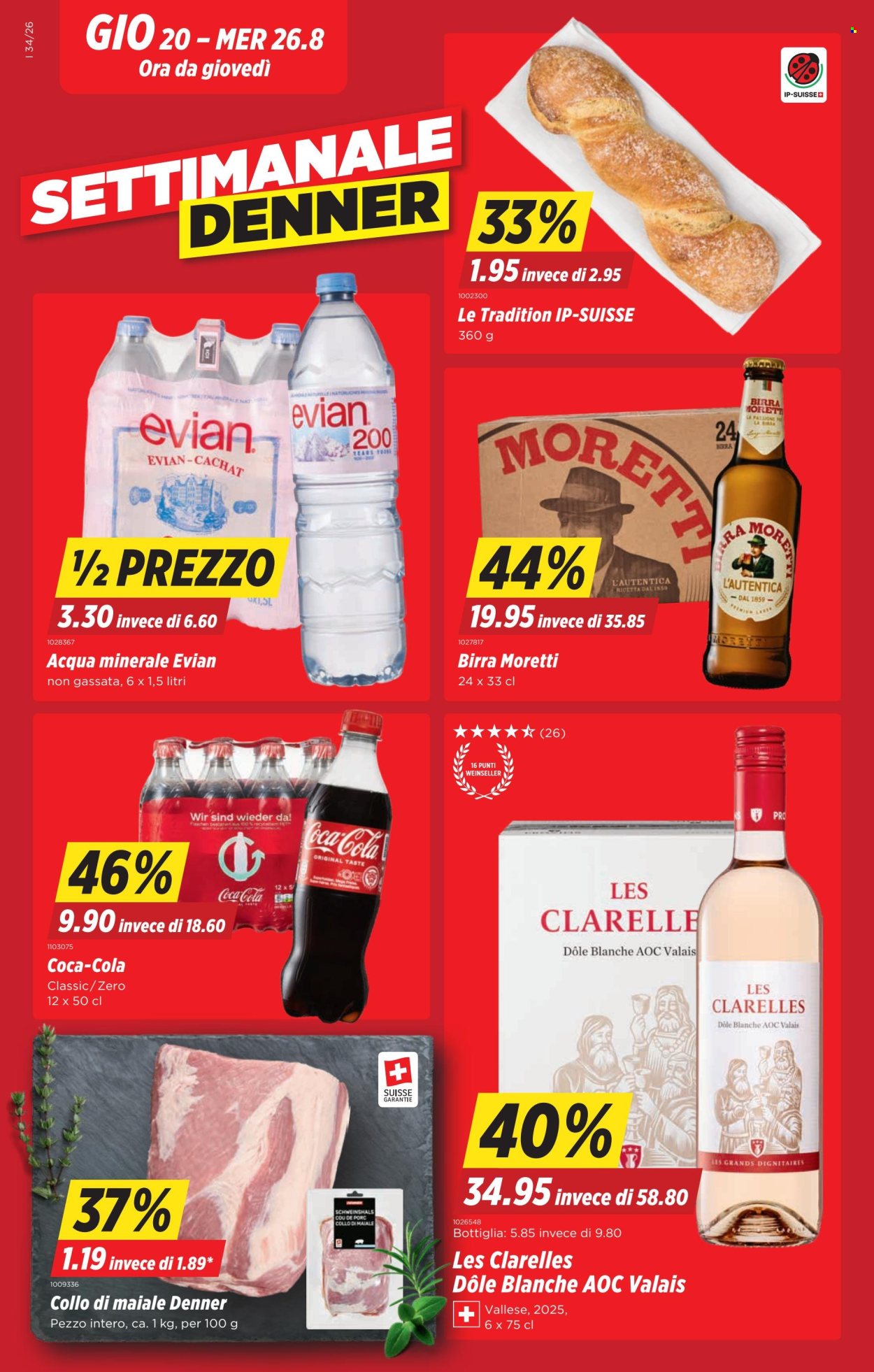 Volantino Denner - 20.8.2026 - 26.8.2026. Pagina 1. Pagina 1