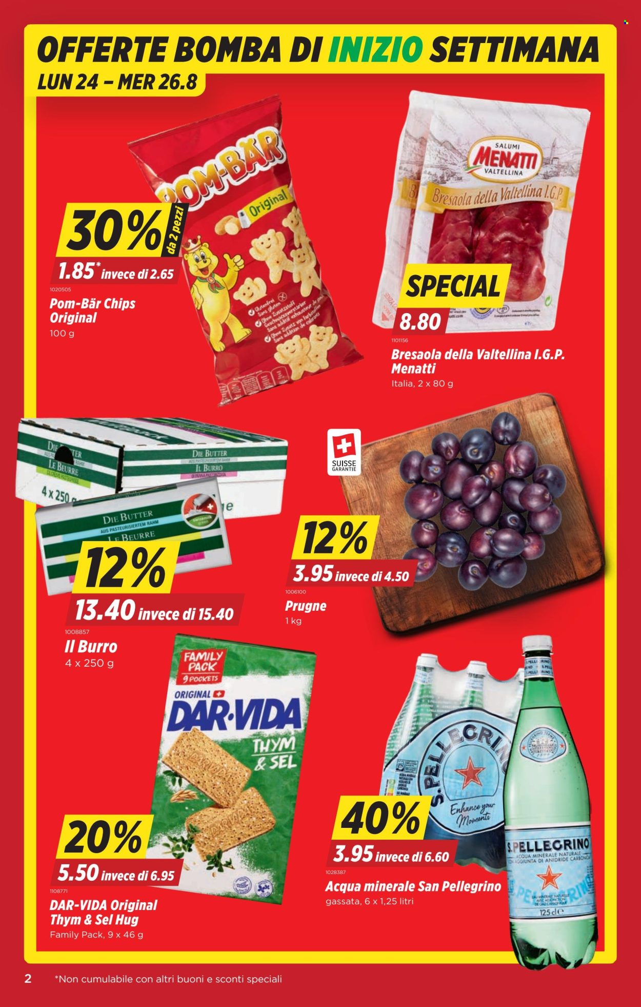 Volantino Denner - 20.8.2026 - 26.8.2026. Pagina 2. Pagina 2