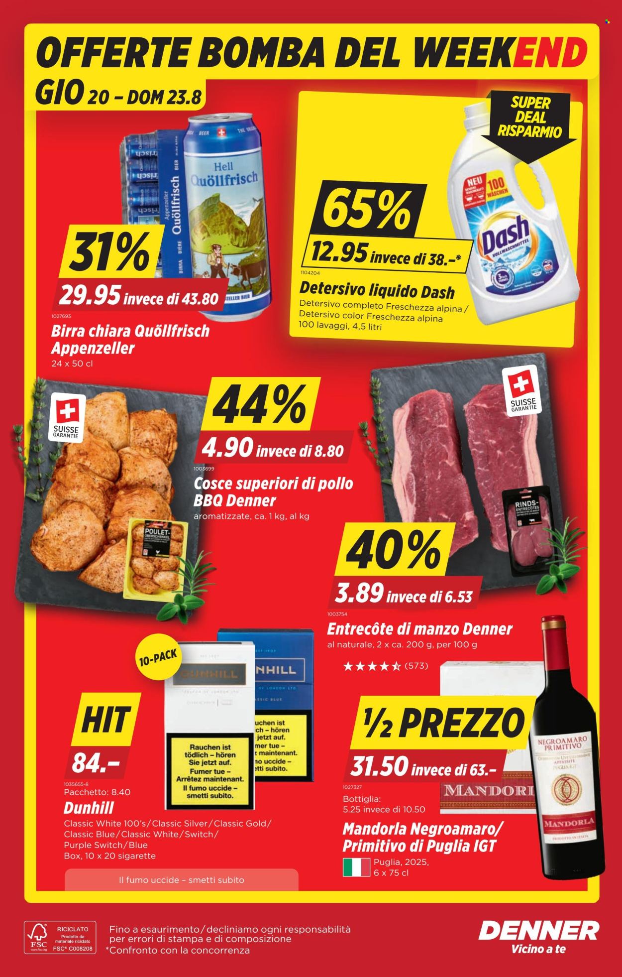 Volantino Denner - 20.8.2026 - 26.8.2026. Pagina 22. Pagina 22