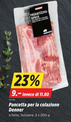 Pancetta per la colazione Denner