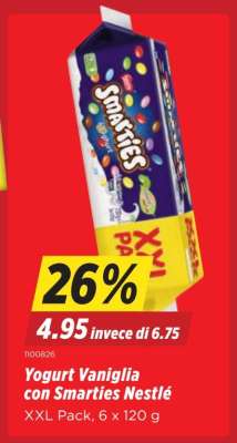 Yogurt Vaniglia con Smarties Nestlé