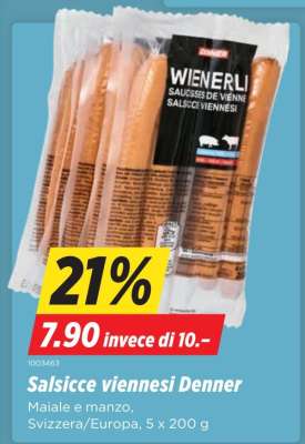 Salsicce viennesi Denner