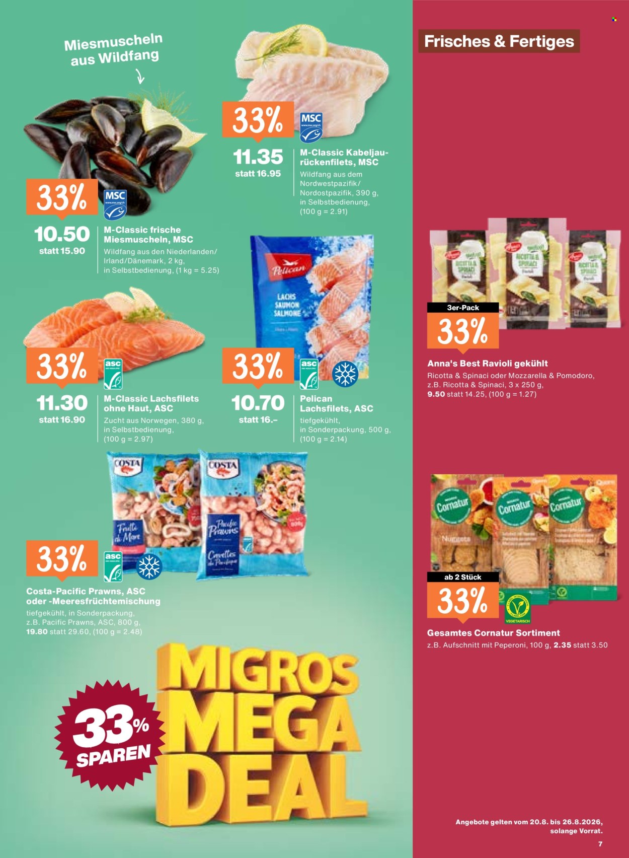 Volantino Migros - 20.8.2026 - 26.8.2026. Pagina 7. Pagina 7