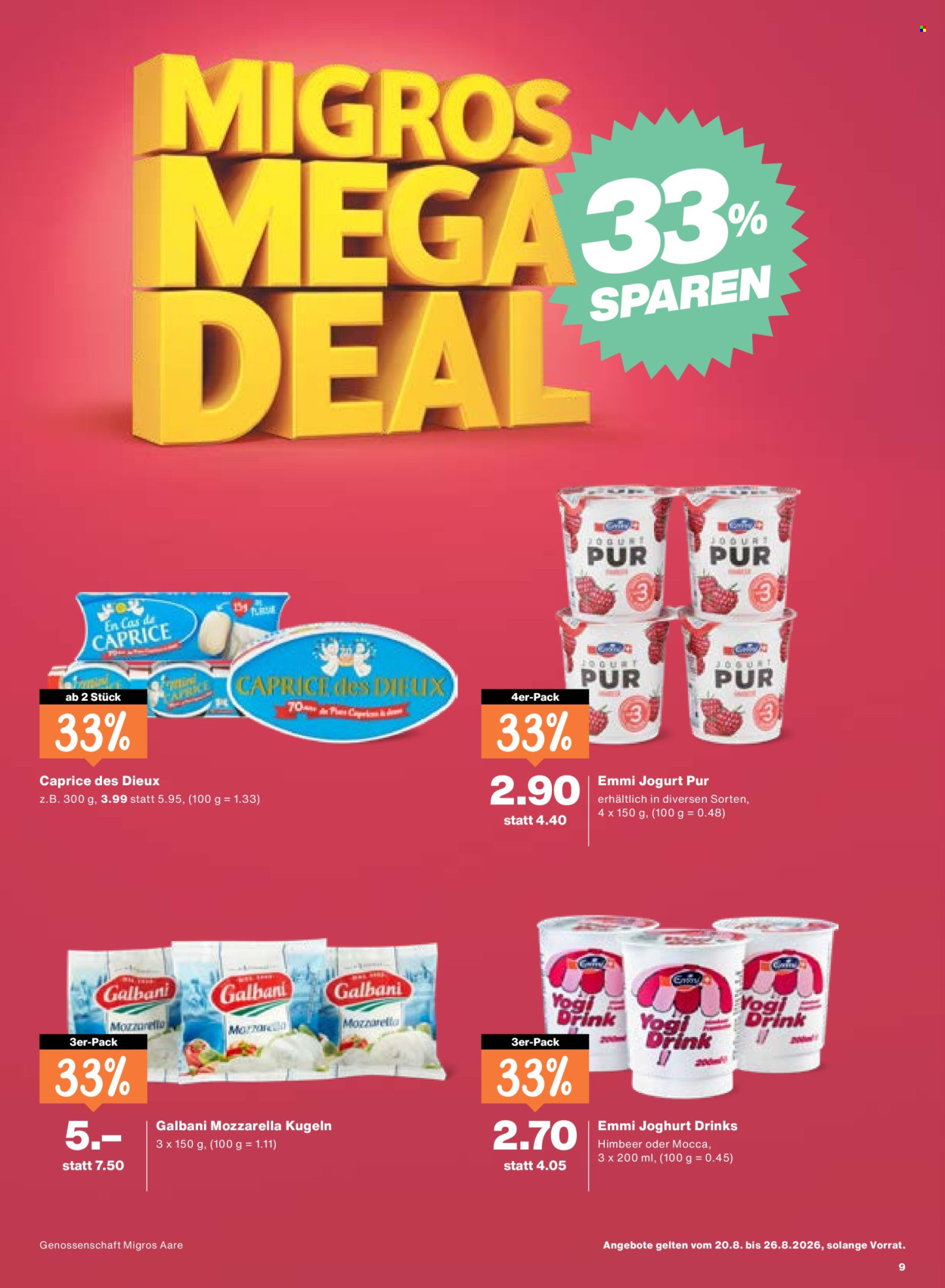 Volantino Migros - 20.8.2026 - 26.8.2026. Pagina 9. Pagina 9