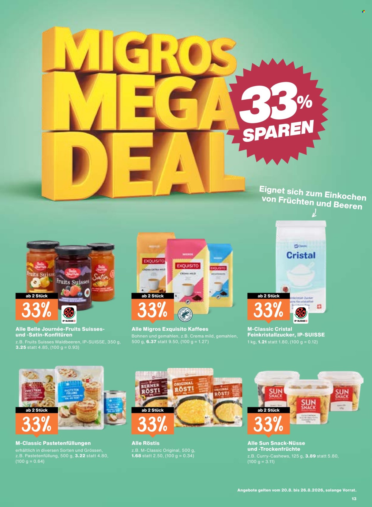 Volantino Migros - 20.8.2026 - 26.8.2026. Pagina 13. Pagina 13
