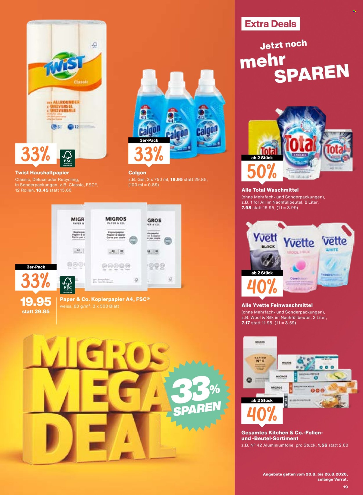 Volantino Migros - 20.8.2026 - 26.8.2026. Pagina 19. Pagina 19