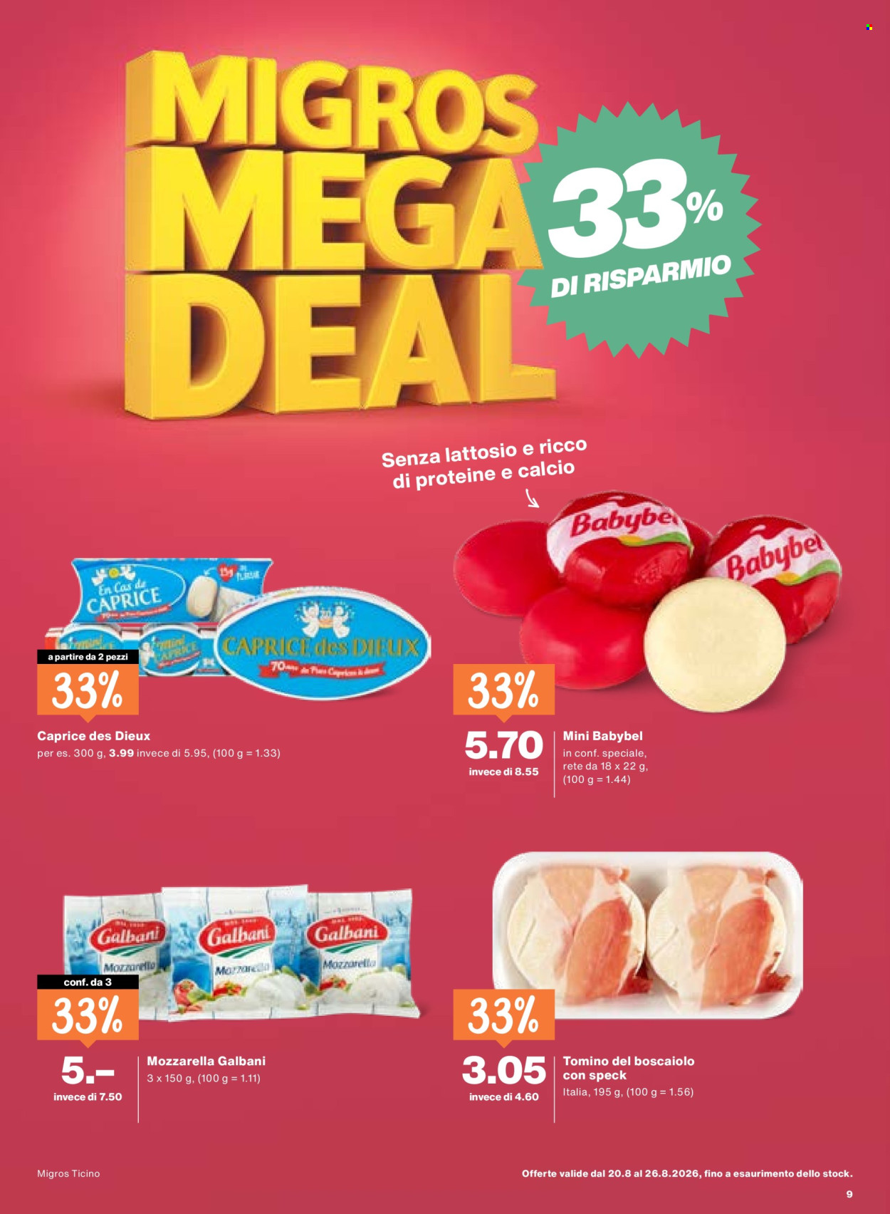 Volantino Migros - 20.8.2026 - 26.8.2026. Pagina 9. Pagina 9