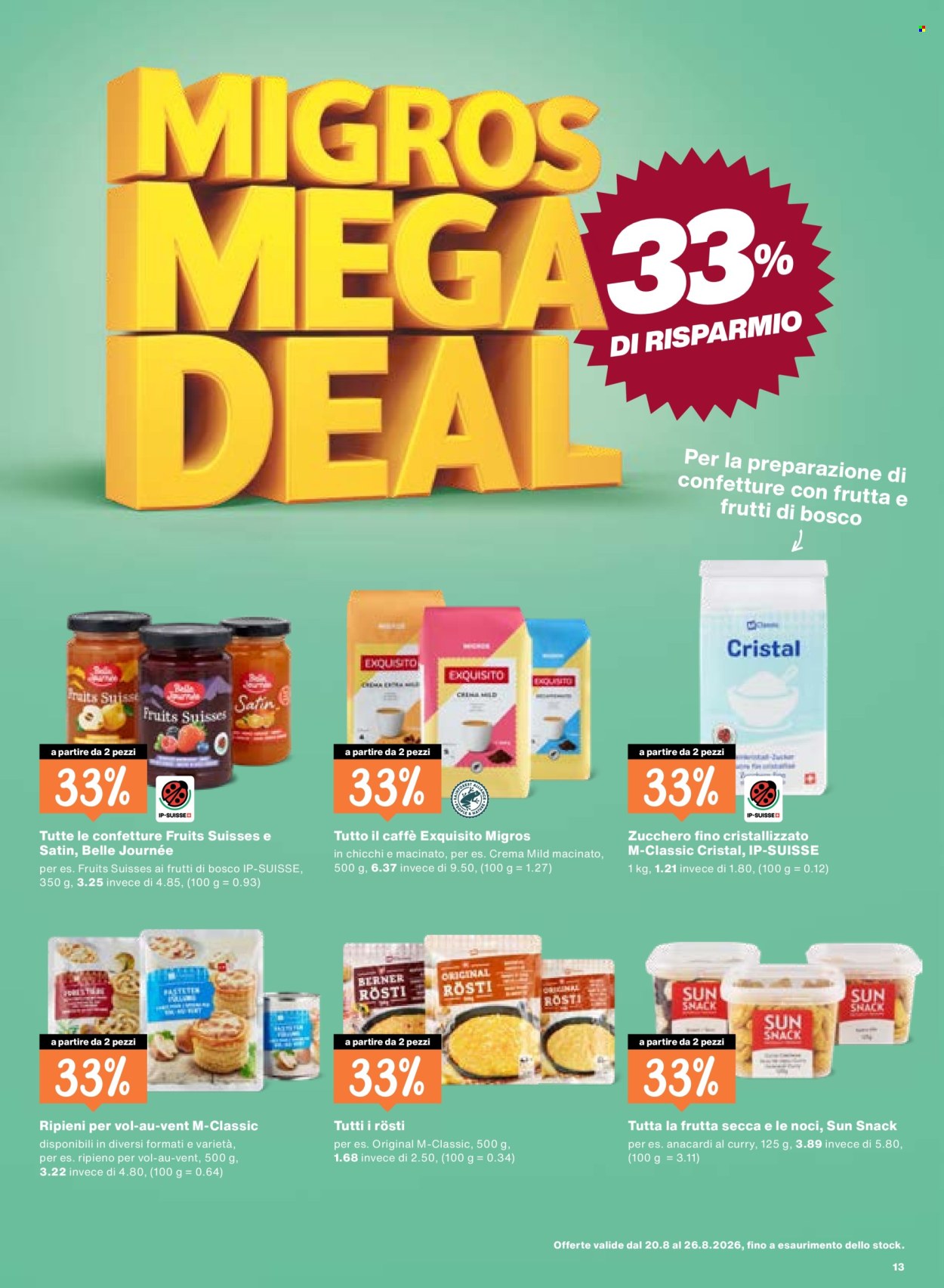 Volantino Migros - 20.8.2026 - 26.8.2026. Pagina 13. Pagina 13