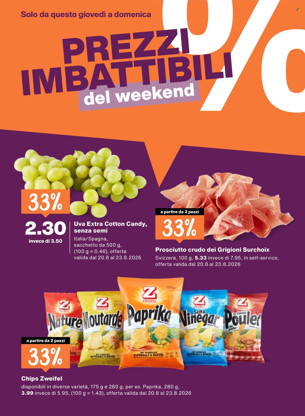 Volantino Migros - 20.8.2026 - 26.8.2026. Pagina 20. Pagina 20