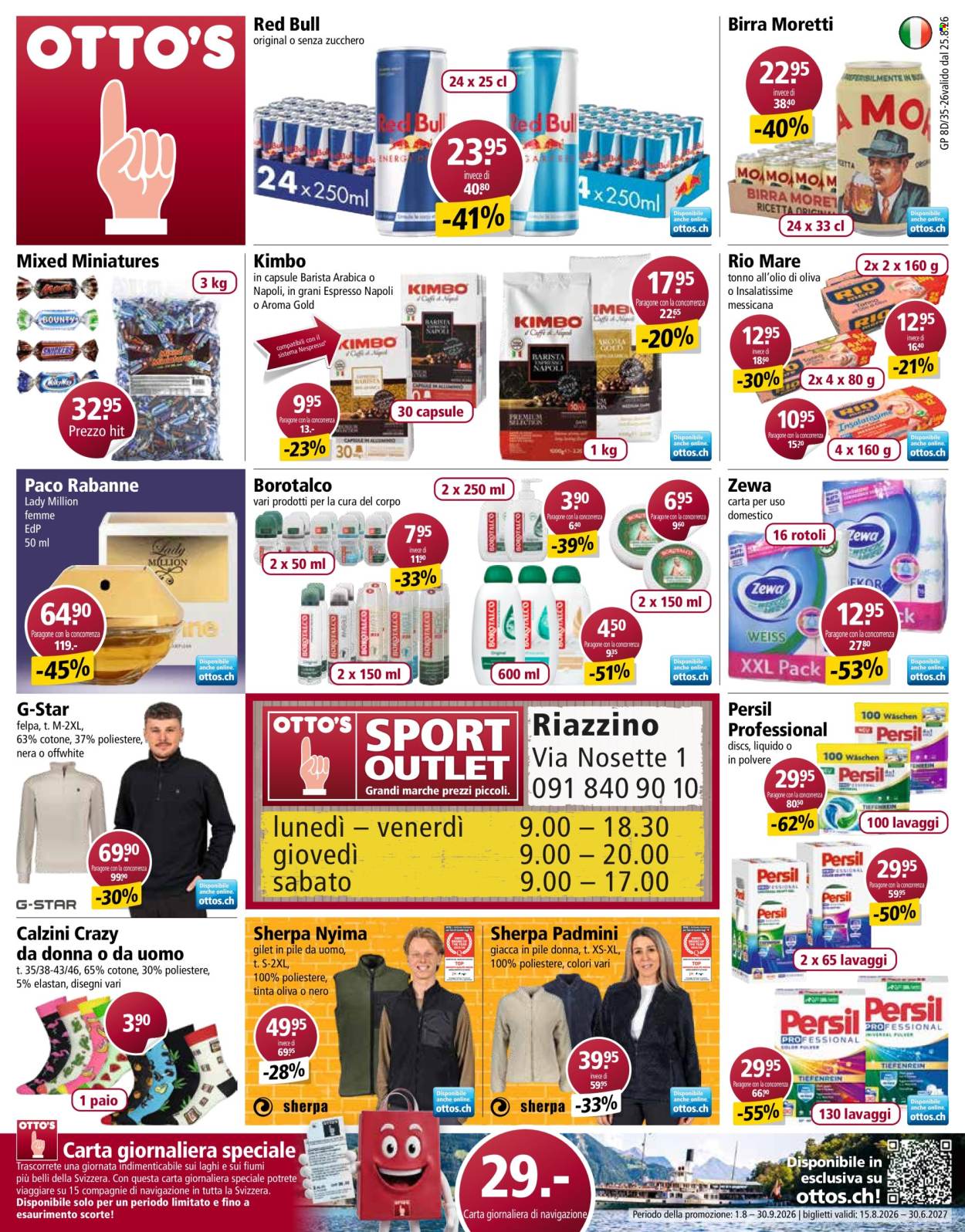 Volantino Otto's - 25.8.2026 - 31.8.2026. Pagina 1. Pagina 1
