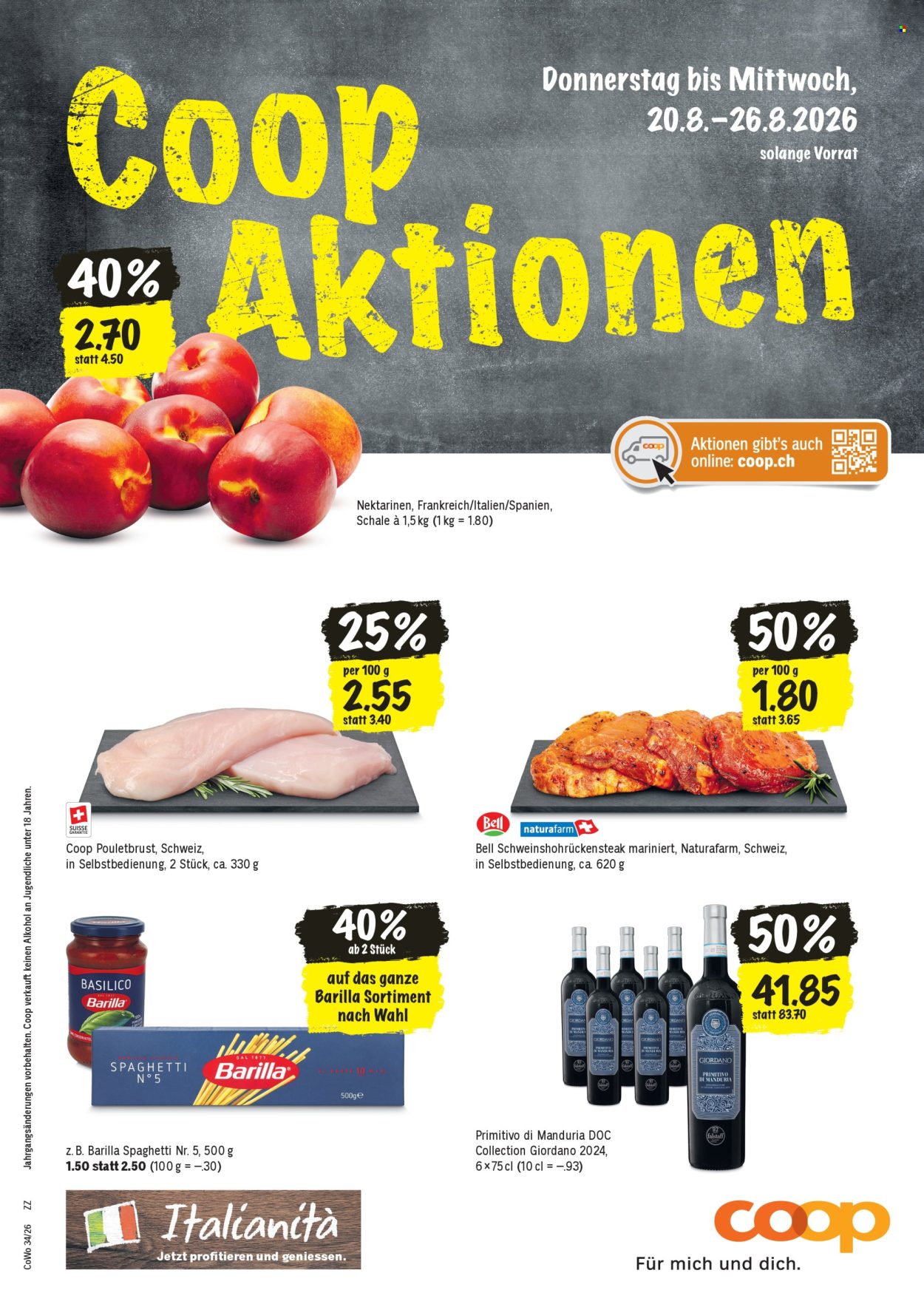Volantino Coop - 20.8.2026 - 26.8.2026. Pagina 1. Pagina 1