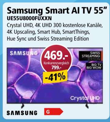 Samsung Smart AI TV 55”