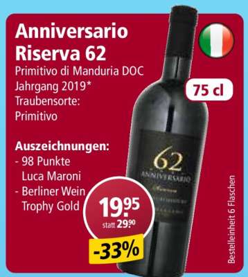 Anniversario Riserva 62