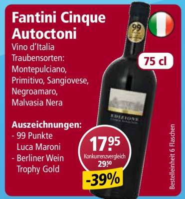 Fantini Cinque Autoctoni