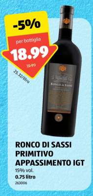 RONCO DI SASSI PRIMITIVO APPASSIMENTO IGT