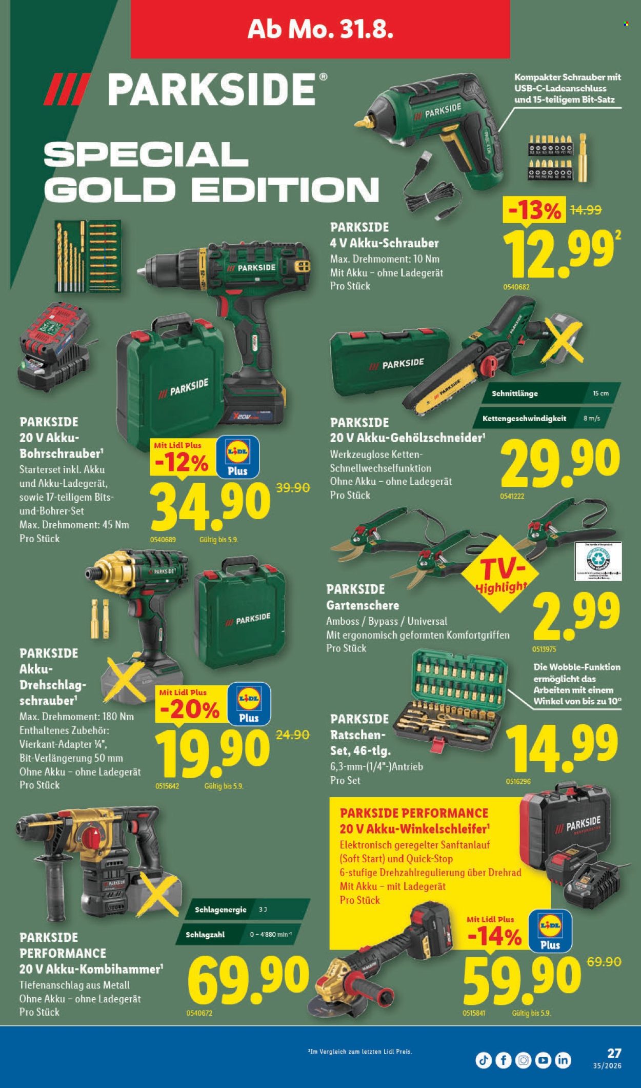 Volantino Lidl - 27.8.2026 - 2.9.2026. Pagina 31. Pagina 31