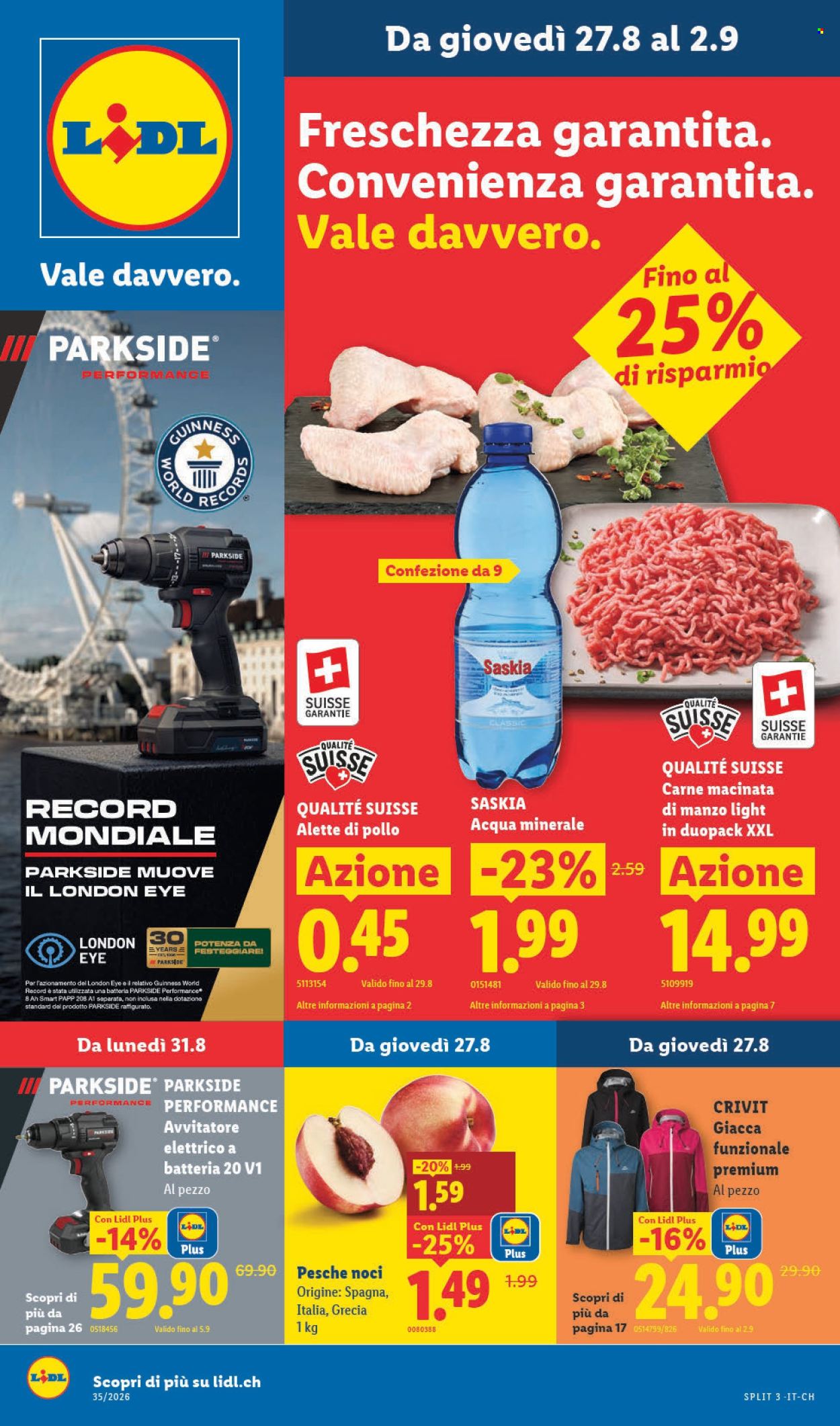 Volantino Lidl - 27.8.2026 - 2.9.2026. Pagina 1. Pagina 1
