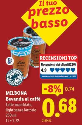 MILBONA Bevanda al caffè