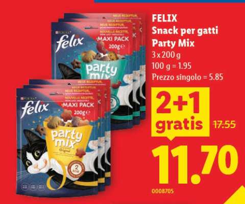FELIX Snack per gatti Party Mix