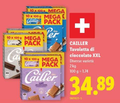 CAILLER Tavoletta di cioccolato XXL