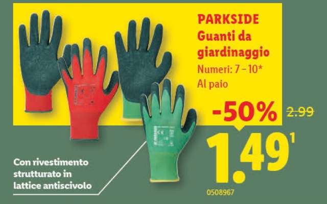 PARKSIDE Guanti da giardinaggio